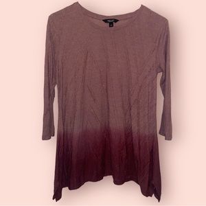 Simply Vera by Vera Wang women’s small 3/4 sleeve ombré tunic